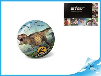 Obrázok produktu pre Lopta Svet dinosaurov nafknut 14cm