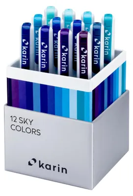 Productafbeelding van Karin brushpen Realbrush PRO set, 12 stuks, aquarelmarkers in de kleur "Sky"