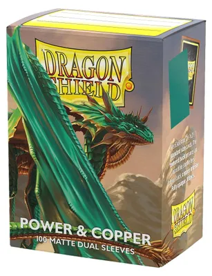 Immagine prodotto di Proteggitori per carte Dragon Shield Matte Dual Power Copper Standard 100 pezzi