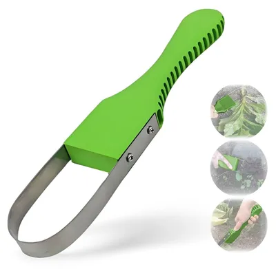 Produktbild von Unkrautjäter Handgerät mit Edelstahl Klinge, ergonomischer Unkrautentferner, rückenschonend ohne Bücken, für Garten, Rasen & Gemüsebeet