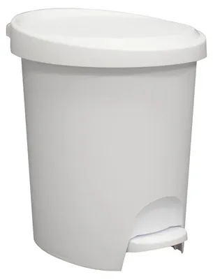 Produktbild von EDA Tret-Kosmetikeimer Stepy 6 Liter PP weiß