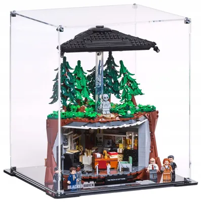 Produktbild von Blacked Brick Vitrine für LEGO® 21369 Ideas – The X-Files