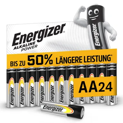 Produktbild von Energizer Alkaline Power Batterien AA (24 Stück)