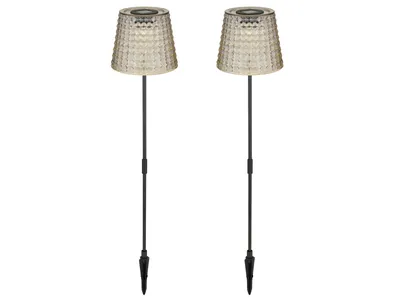 Produktbild von GLOBO 36635-2S Solarleuchte Kunststoff schwarz matt, LED