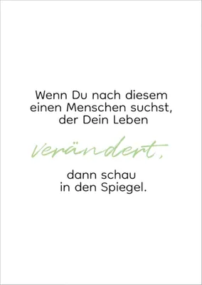 Produktbild von Postkarte "U. Wathling: Wenn Du nach diesem einen Menschen suchst, der ..."