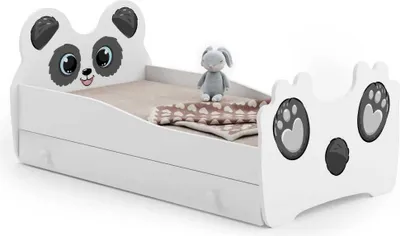 Obrázok produktu pre Detská posteľ Panda 140x70 so zásuvkou