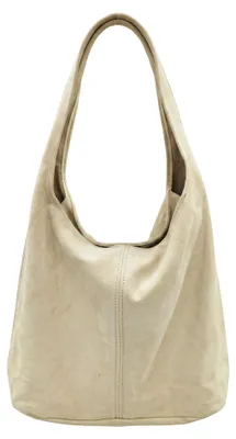 Immagine prodotto di Borsa a tracolla da donna, in ecopelle scamosciata, modello Valeria, design elegante e versatile, prodotta in Italia