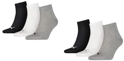 Obrázok produktu pre Puma Quarter Socken 6-pack, viacfarebné, veľkosť: 39-42