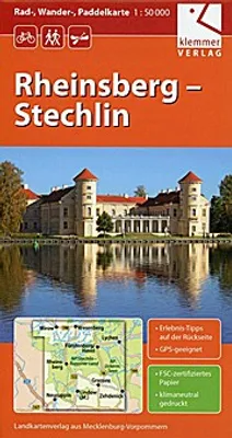 Obrázok produktu pre Rheinsberg - Stechlin. Rad-, Wander- und Paddelkarte 1 : 50 000
