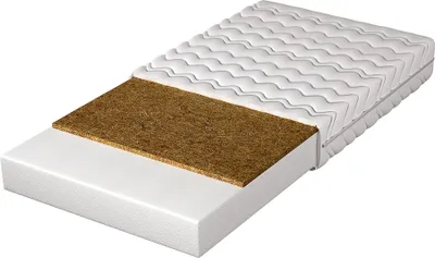 Produktbild von Matratze 180x200cm | Adidar Cyprian | Mittelfeste Matratze mit Kokosnuss | Bettmatratze | Außergewöhnlicher Schlafkomfort