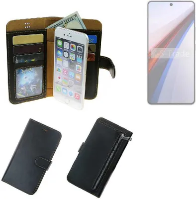 Produktbild von K-S-Trade Schutz Hülle kompatibel mit Vivo IQOO 12 Klapphülle Case Phone cover Slim Handytasche Handy Hülle schwarz aus Kunstleder (1 Stk)