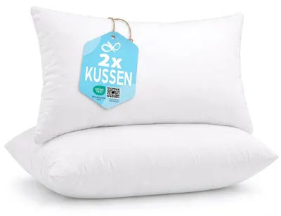 Kopfkissen 50x80 cm, Paar, Standardfüllung, hypoallergen, atmungsaktiv
