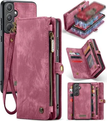 Produktbild von Caseme Samsung Hülle mit Zipper 2in1 Samsung A57 5G-Rot