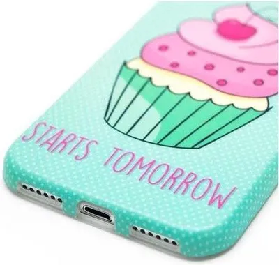 Produktbild von i-Paint Cup Cake, Cover, Apple, iPhone 7, 11,9 cm (4.7"), Türkis