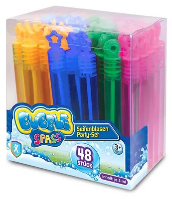 Produktbild von BUBBLE SPASS - Seifenblasen Party-Set, 48 Stück