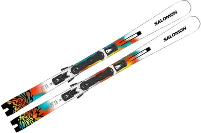 Produktbild von Salomon E ADDIKT PRO 76 + MI12 GW F80 White/Turquoise/Orange 170