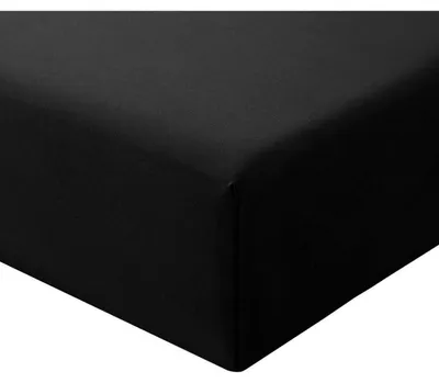 Produktbild von Spannbettlaken 160x200cm Schwarz Mikrofaser 30cm Steghöhe