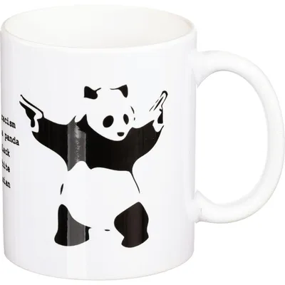 Immagine prodotto di Combatti il razzismo. T-shirt con il motivo del panda di Banksy.