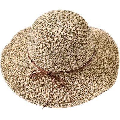 Produktbild von Damen-Strohhut, atmungsaktiver Sommersonnenhut, Sonnencreme-Angelhut