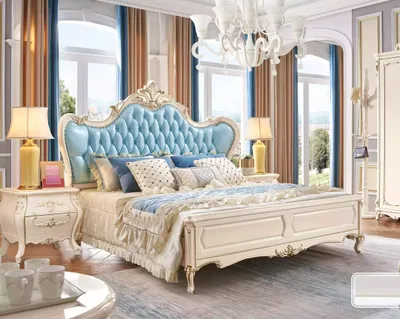Immagine prodotto di Set camera da letto letto e 2 comodini lusso JVmoebel