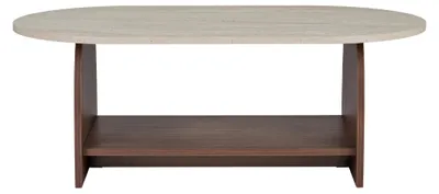 Image de CALICOSY - Table basse avec deux plateaux L110 cm - ASTER