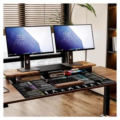 Produktbild von Excel Mauspad mit Tastaturkürzeln, 90x40cm Schreibtischunterlage für Büro und Gaming
