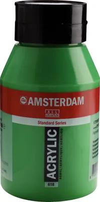 Immagine prodotto di Amsterdam Serie Standard flacone di vernice acrilica 1000 ml permanente verde chiaro 618