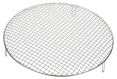 Rundes Backrost 40 cm, Edelstahl, mit Füßen, Grillrost