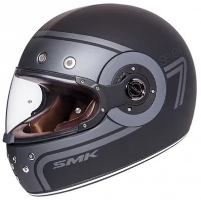 Produktbild von SMK RETRO SEVEN Integralhelm matt titan-grau XS XS in grau
