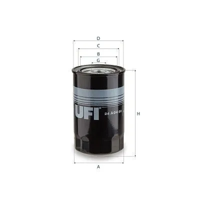 Produktbild von Kraftstofffilter UFI 24.A04.00 Filtereinsatz