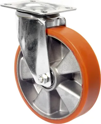 Immagine prodotto di BS ROLLEN Ruota girevole (Ø ruota 100 mm portata 200 kg / con piastra avvitabile) - LB500.B90.100