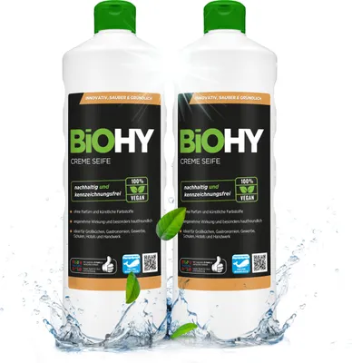 Produktbild von BiOHY Creme Seife 100% vegan, Inhalt:2er Pack