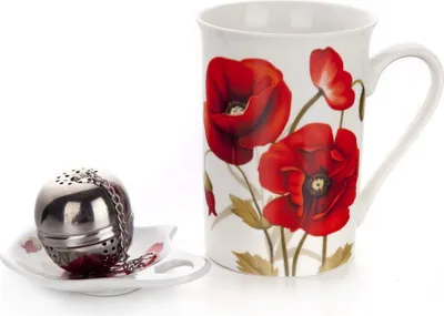 Zdjęcie produktu dla Zestaw do herbaty BANQUET RED POPPY, 3 szt., OK
