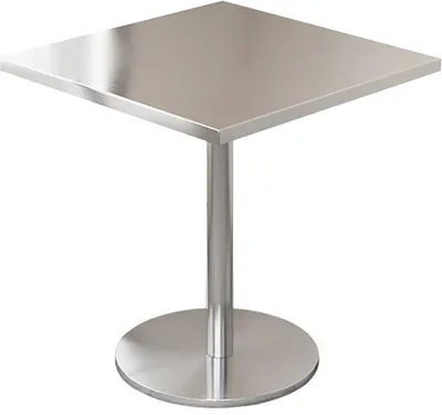 Produktbild von 360Home Gastronomiemöbel Bar Cafe Edelstahl Gastronomietisch Kleiner Rundtisch Esstisch Bistrotisch 60x60x75cm