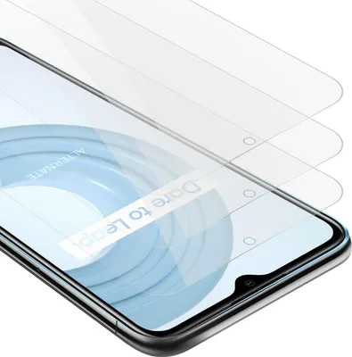 Produktbild von Cadorabo 3x Panzer Folie für Realme C21 Schutzfolie in Transparent Folie Tempered Display-Schutzglas