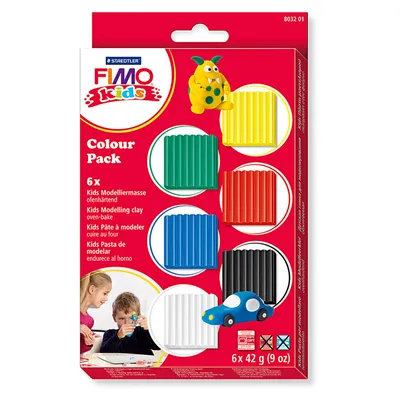 Produktbild von FIMO kids Colour Pack - basic 6x42g, 1Stück