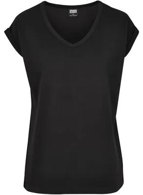 Image de Urban Classics - T-shirt à épaules tombantes pour femmes, modèle TN867 (5XL), couleur noire