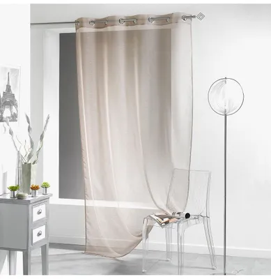 Image de Voilage à oeillets - 140 x 240 cm - Lissea - Taupe