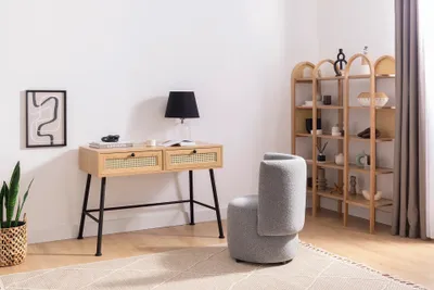 Produktbild von Skye Decor, Nala 107 - Natural, Schreibtisch, 100 % MELAMINBESCHICHTETE SPANPLATTEN, Natürlich, 107 x 58 x 83 cm