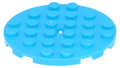 Immagine prodotto di 5x LEGO Rundplatte 6 x 6 mit Loch (11213) – Einzelteile