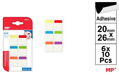 Image de Onglets autocollants 3 couleurs