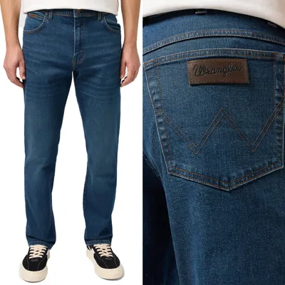 Immagine prodotto di WRANGLER, Jeanshosen da uomo, vestibilità dritta, TEXAS, W32 L34, Blau, Jeans, baggyjeans, buggy