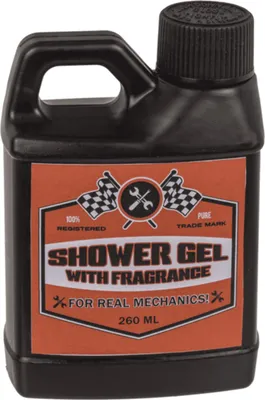 Produktbild von Duschgel Motorölflasche mit Werkzeug Schlüsselanhänger in zufälliger Variante