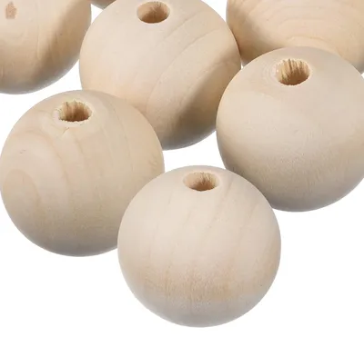 Holz-Abstandshalter, 6 Stk., 50 mm, 8 mm Loch, DIY-Basteln