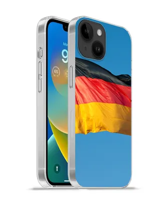 Produktbild von MuchoWow® Handyhülle Schutzhülle Hülle für Apple iPhone 14 - Softcase Foto der deutschen Flagge Silikon Softcase Handy Hülle - Mobiltelefonhülle