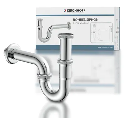 Produktbild von Buisiphon – Siphon – Ablauf – Ablaufsatz für Waschbecken – Geruchsverschluss – Ablaufrohr – 6 Stück