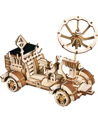 Produktbild von 3D-Weltraum-Puzzle mit Solarbatterie, Rambler Rover, Holz, 175 Teile