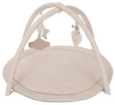 Image de Lorelli Arche de jeu Moments hochet, hochet de préhension, quatre jouets à détacher beige
