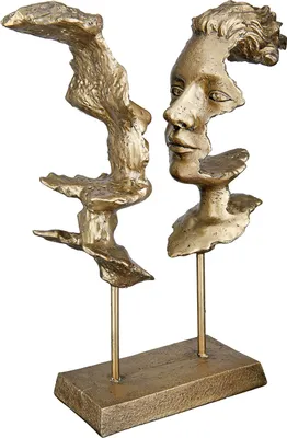 Produktbild von Casablanca by Gilde Dekoobjekt 2 Gesichter auf Base Soli H. 31cm, 52660