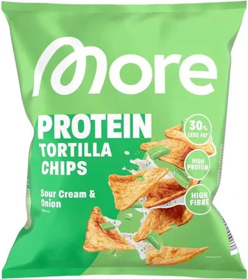 Produktbild von More Protein Tortilla Chips Sour Cream & Onion 50g